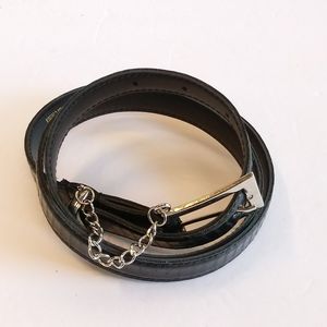 Womens Skinny PVC Cric Look  Belt Size 16W